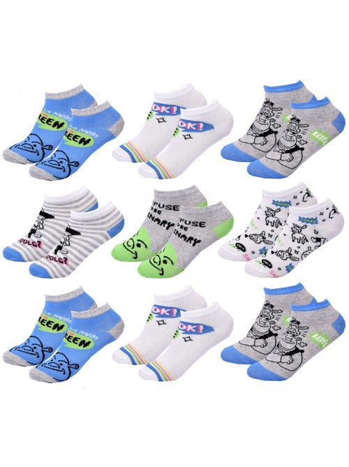 Calcetines Pack Niño SHREK - Pack de 9 - Kiabi