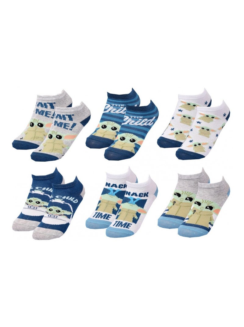 Calcetines Pack Niño STAR WARS - Pack de 6 Gris verde claro azul - Kiabi