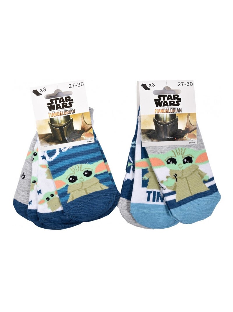Calcetines Pack Niño STAR WARS - Pack de 6 Gris verde claro azul - Kiabi