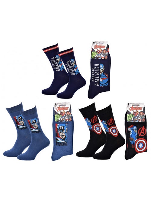 Calcetines Pack Regalo Hombre LICENCE - Pack de 3 - Kiabi
