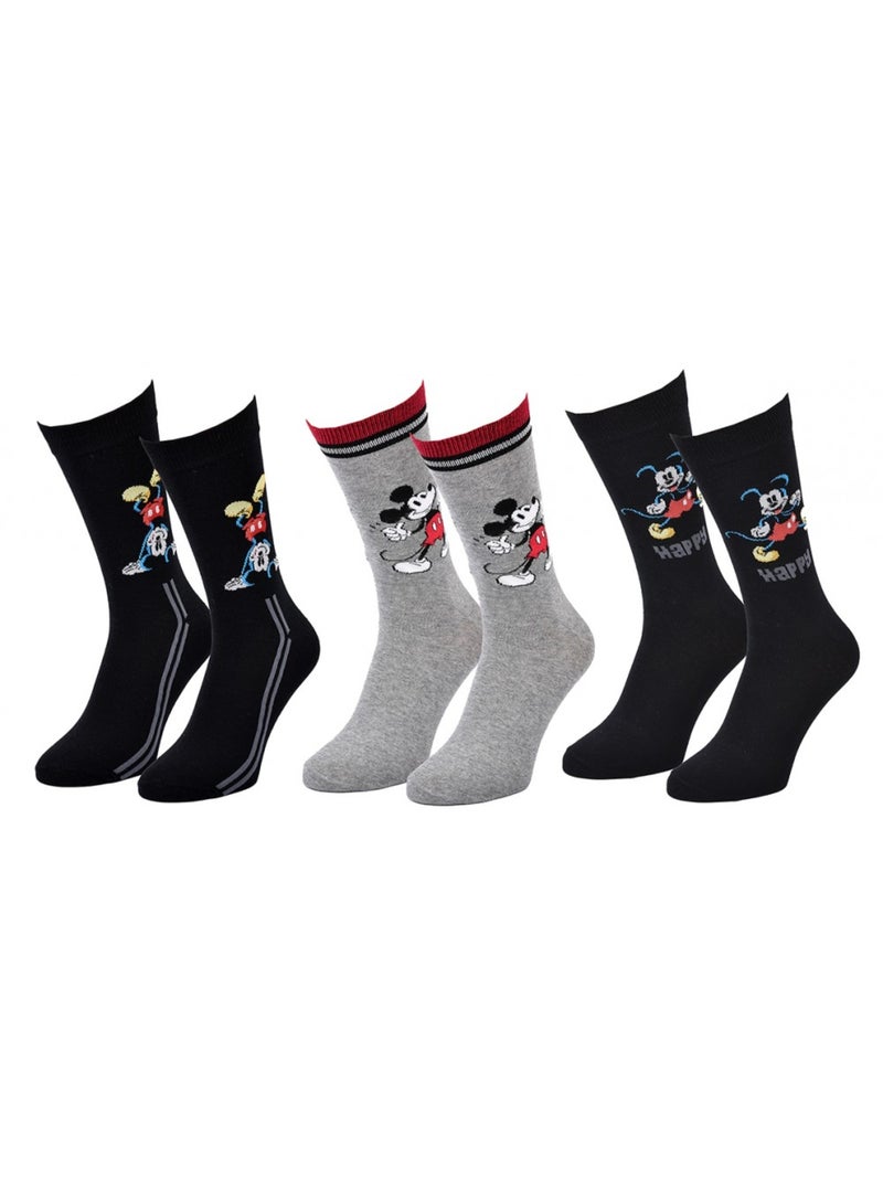 Calcetines Pack Regalo Hombre LICENCE - Pack de 3 Negro Gris Negro - Kiabi