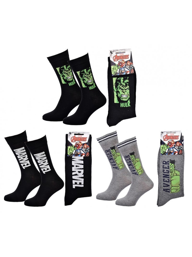 Calcetines Pack Regalo Hombre LICENCE - Pack de 3 Negro Verde Blanco - Kiabi
