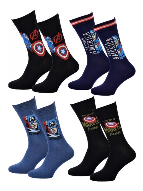 Calcetines Pack Regalo Hombre MARVEL AVENGERS - Pack de 4 - Kiabi