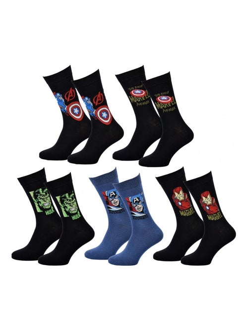 Calcetines Pack Regalo Hombre MARVEL AVENGERS - Pack de 5 - Kiabi