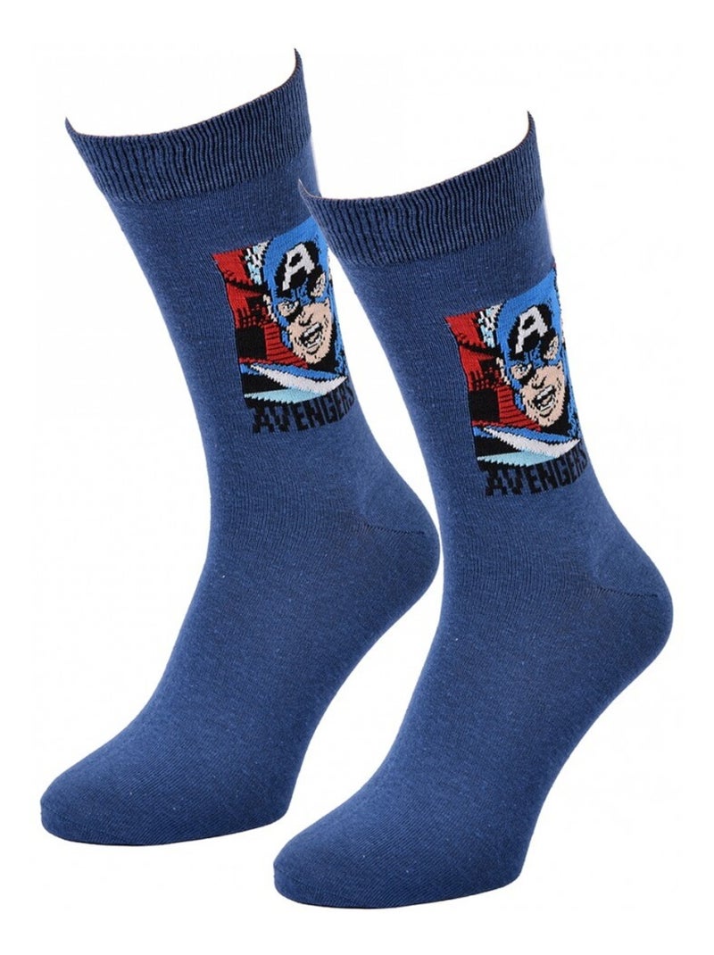 Calcetines Pack Regalo Hombre MARVEL AVENGERS Azul claro - Kiabi