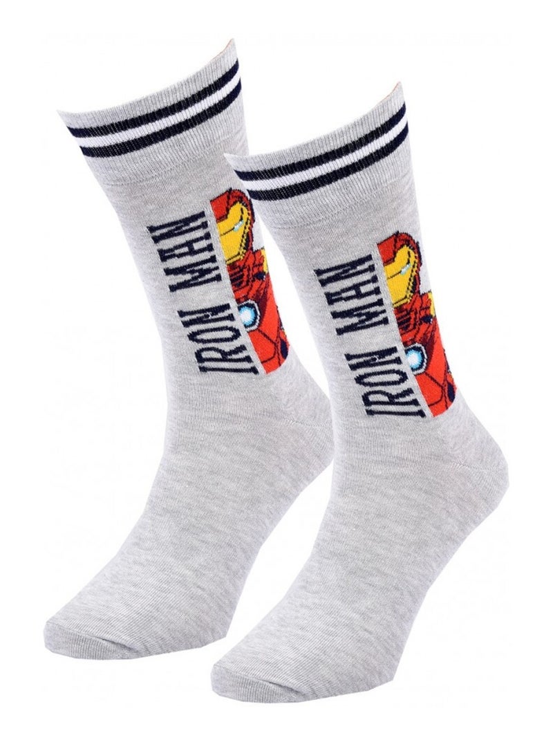 Calcetines Pack Regalo Hombre MARVEL AVENGERS Gris - Kiabi