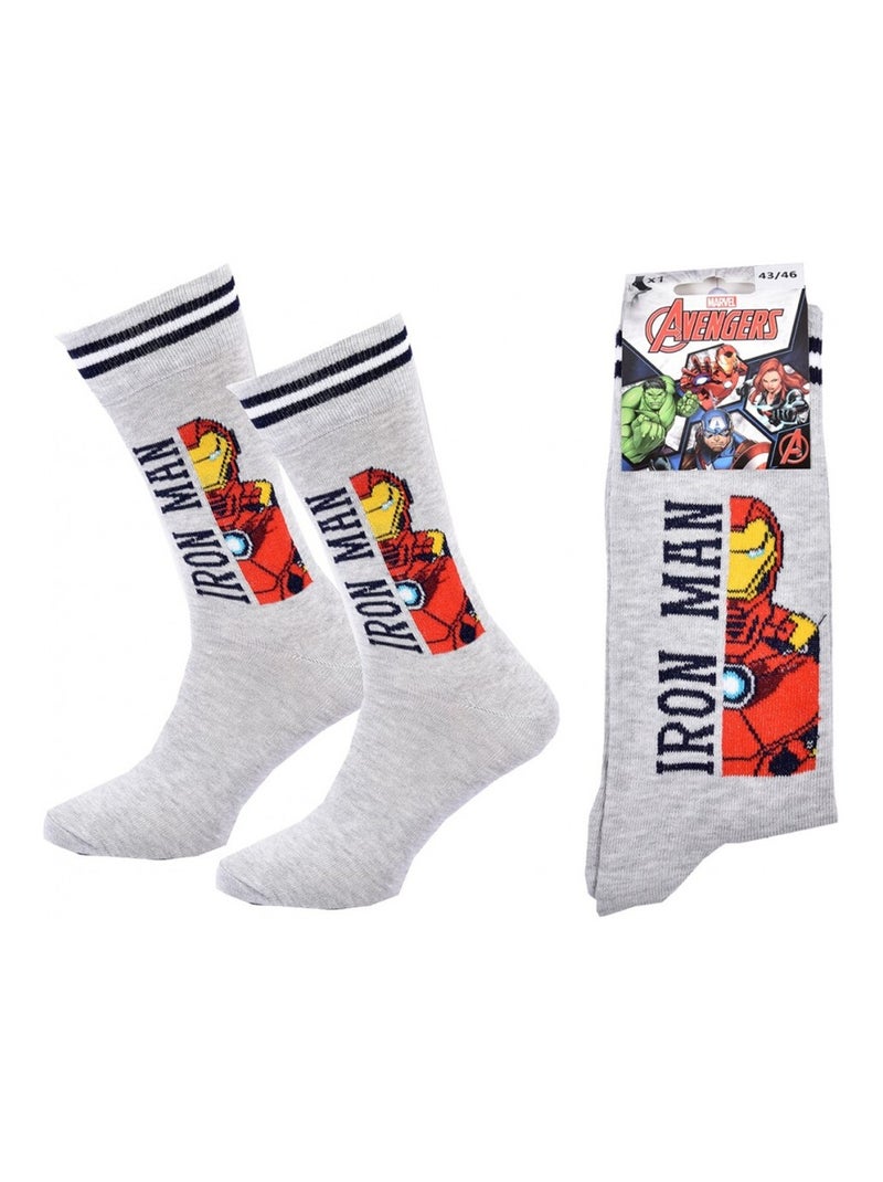 Calcetines Pack Regalo Hombre MARVEL AVENGERS Gris - Kiabi