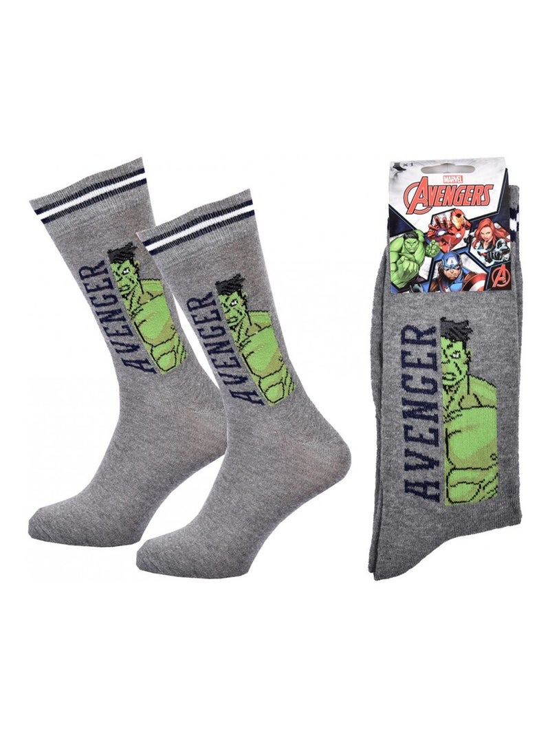 Calcetines Pack Regalo Hombre MARVEL AVENGERS Gris verde claro negro - Kiabi