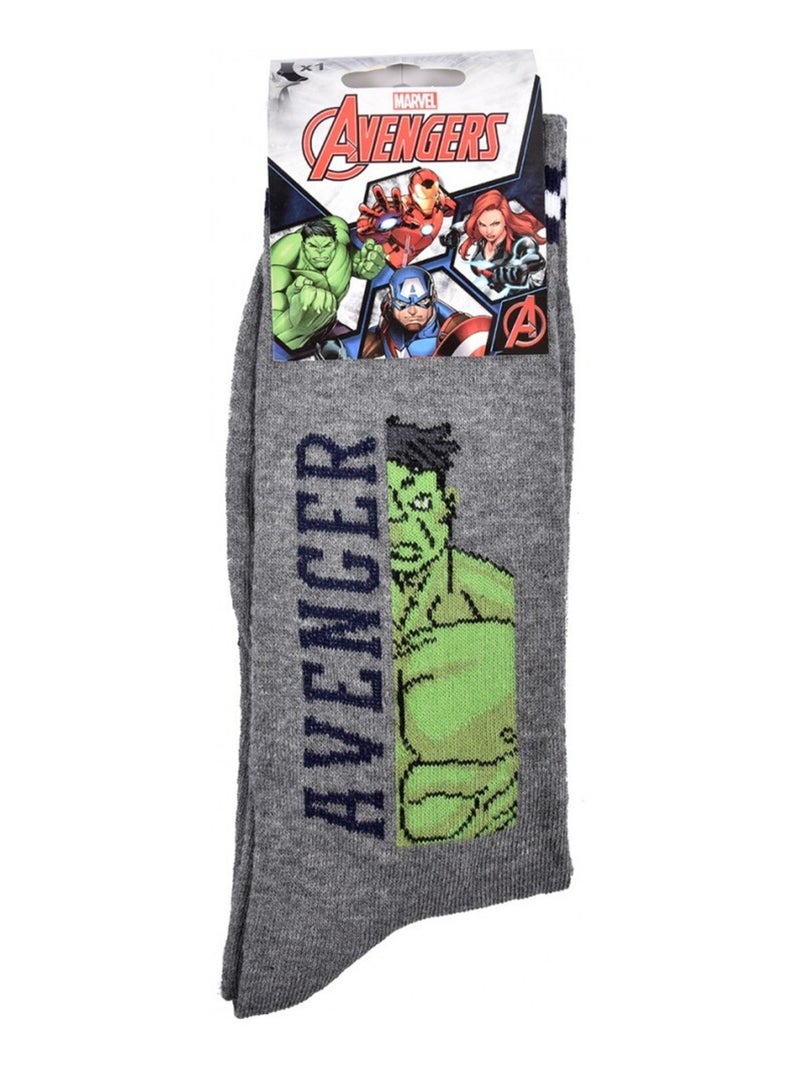 Calcetines Pack Regalo Hombre MARVEL AVENGERS Gris verde claro negro - Kiabi