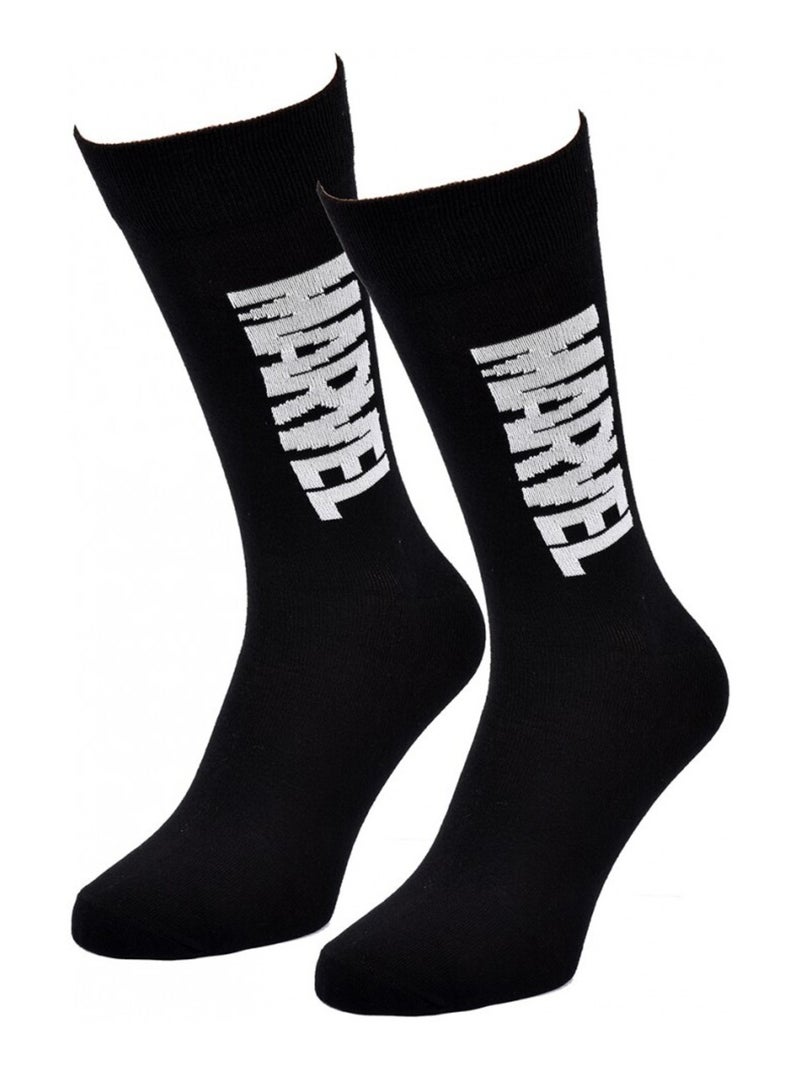 Calcetines Pack Regalo Hombre MARVEL AVENGERS Negro Blanco - Kiabi