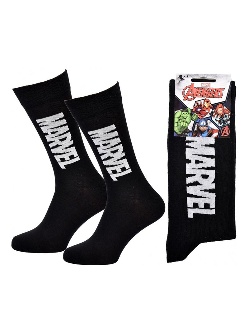 Calcetines Pack Regalo Hombre MARVEL AVENGERS Negro Blanco - Kiabi