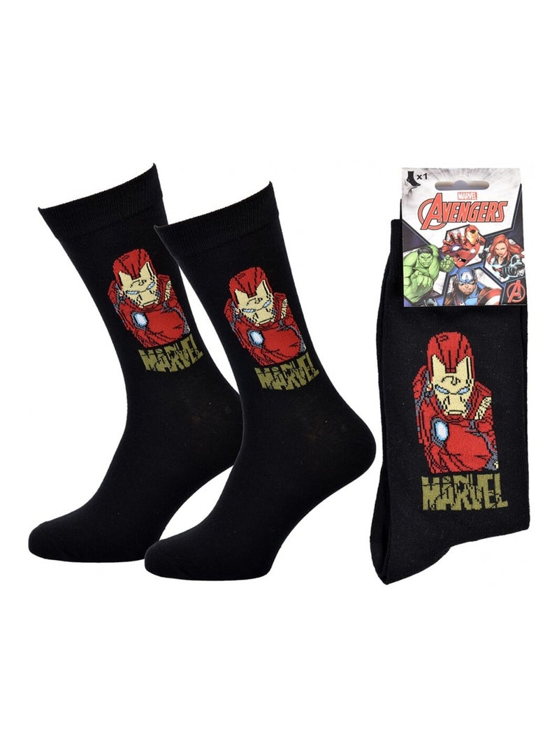 Calcetines Pack Regalo Hombre MARVEL AVENGERS Negro/Rojo/Amarillo - Kiabi