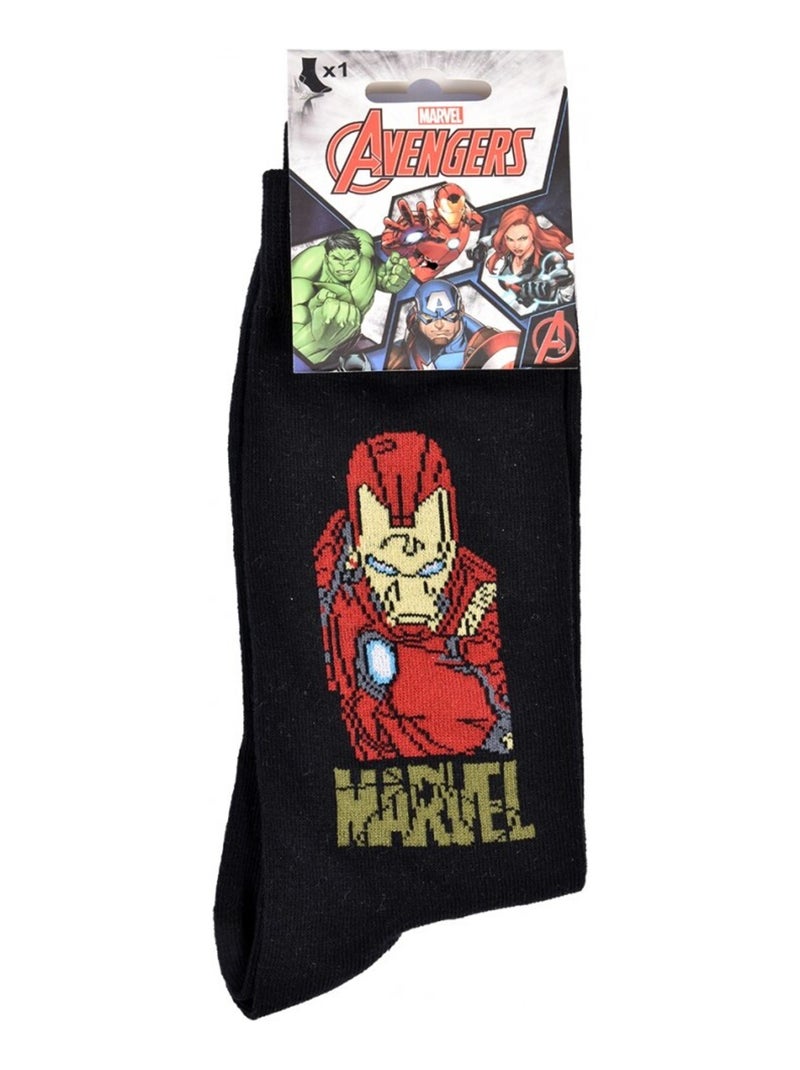 Calcetines Pack Regalo Hombre MARVEL AVENGERS Negro/Rojo/Amarillo - Kiabi
