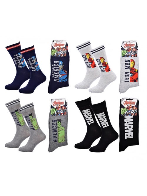 Calcetines Pack Regalos Hombre LICENCIA - Pack de 4 - Kiabi