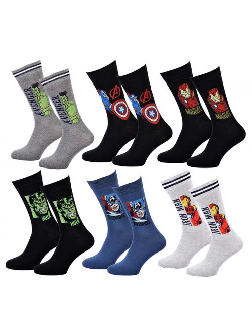 Calcetines Pack Regalos Hombre LICENCIA - Pack de 6 - Kiabi