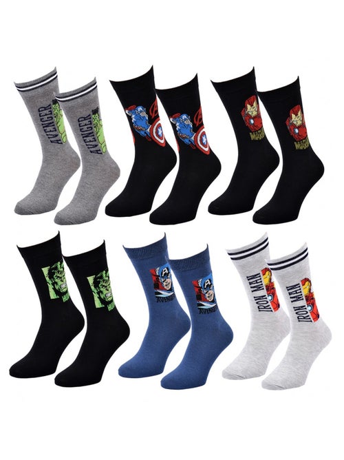 Calcetines Pack Regalos Hombre LICENCIA - Pack de 6 - Kiabi