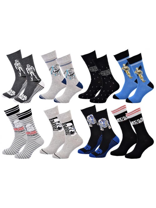 Calcetines Pack Regalos Hombre LICENCIA - Pack de 8 - Kiabi