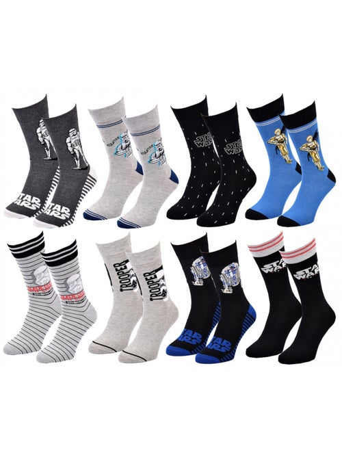 Calcetines Pack Regalos Hombre LICENCIA - Pack de 8 - Kiabi