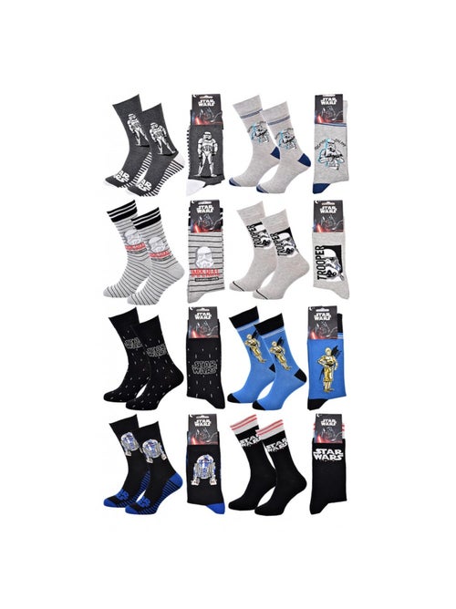 Calcetines Pack Regalos Hombre LICENCIA - Pack de 8 - Kiabi