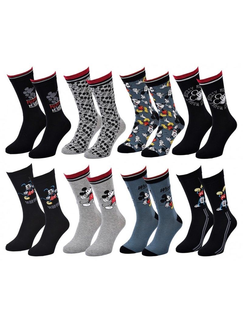 Calcetines Pack Regalos Hombre LICENCIA - Pack de 8 Negro Multicolor Gris - Kiabi