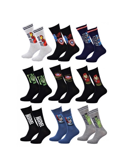 Calcetines Pack Regalos Hombre LICENCIA - Pack de 9 - Kiabi