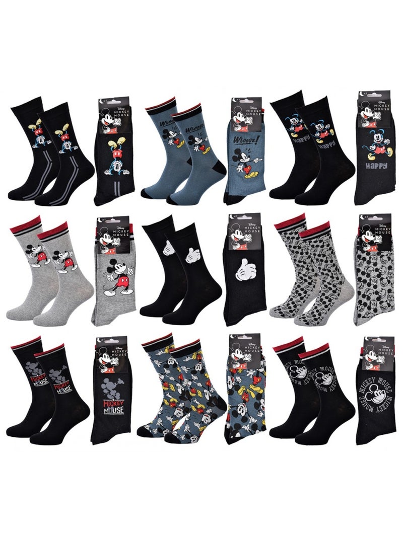 Calcetines Pack Regalos Hombre LICENCIA - Pack de 9 Negro Multicolor Gris - Kiabi