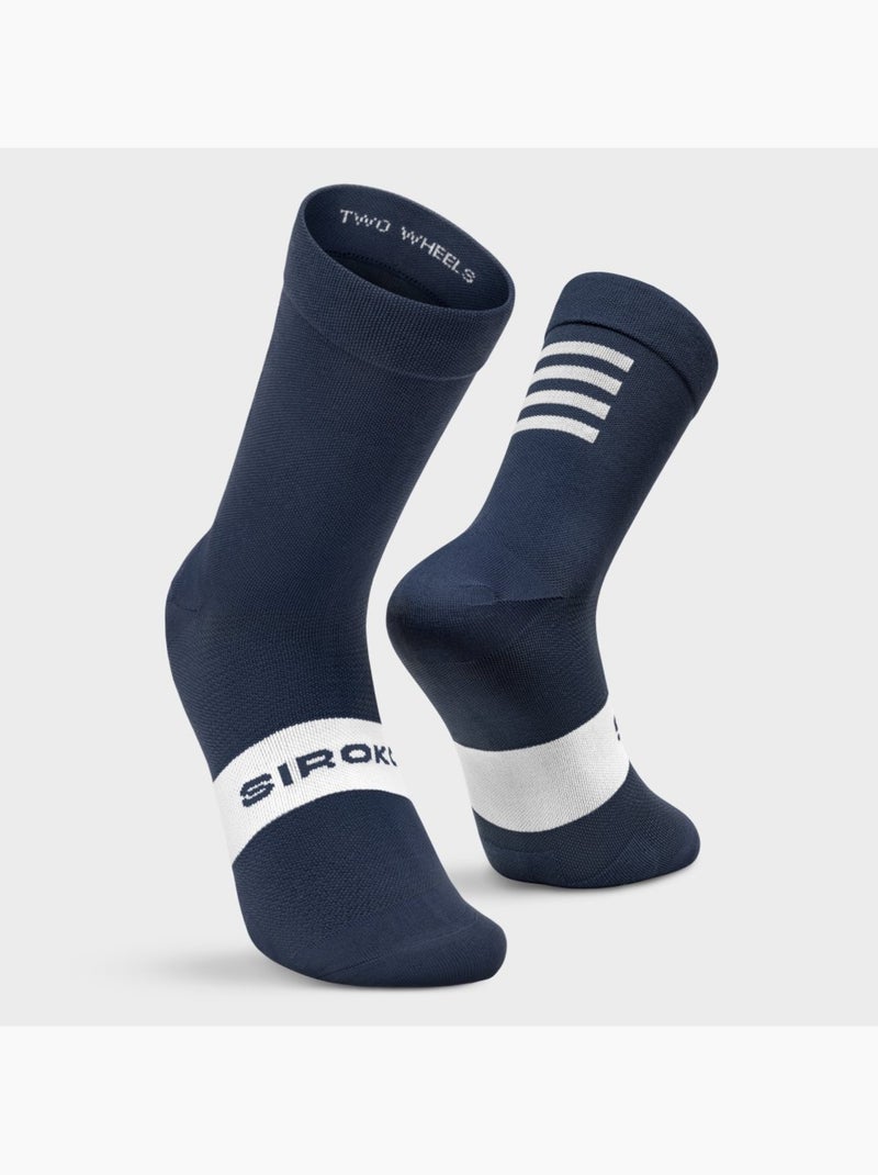 Calcetines para ciclismo ciclismo hombre y mujer s1  ancares Azul marino - Kiabi