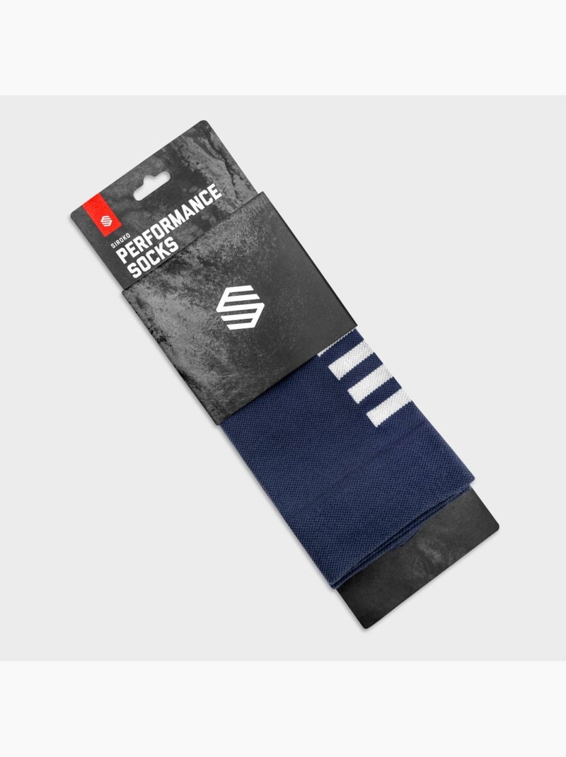 Calcetines para ciclismo ciclismo hombre y mujer s1  ancares Azul marino - Kiabi