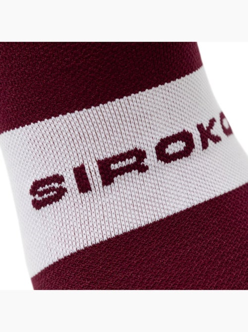 Calcetines para ciclismo ciclismo hombre y mujer s1 burgundy - Kiabi
