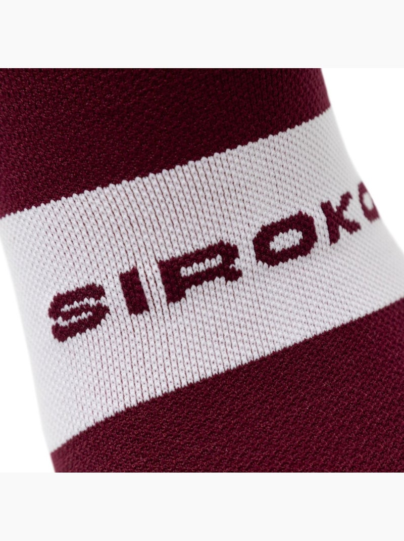 Calcetines para ciclismo ciclismo hombre y mujer s1 burgundy Rojo - Kiabi
