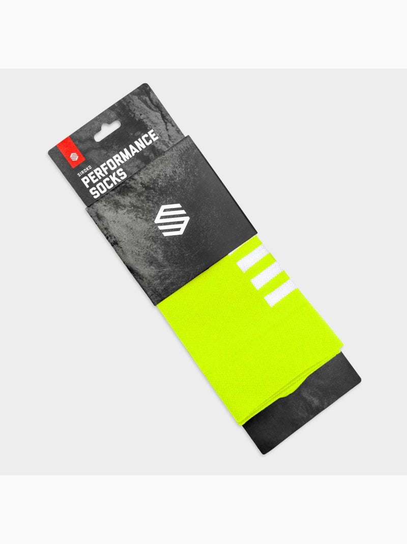 Calcetines para ciclismo ciclismo hombre y mujer s1 fluor montseny Amarillo - Kiabi