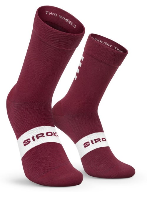 Calcetines para ciclismo ciclismo hombre y mujer s1 maroon volata - Kiabi Calcetines para ciclismo ciclismo hombre y mujer s1 maroon volata - Kiabi