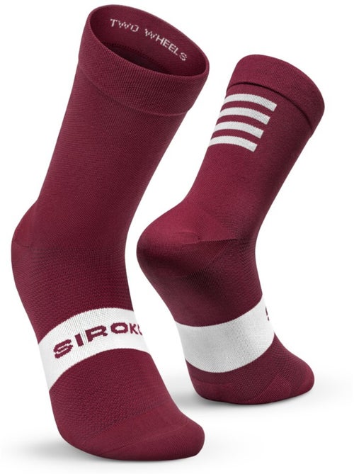 Calcetines para ciclismo ciclismo hombre y mujer s1 maroon volata - Kiabi Calcetines para ciclismo ciclismo hombre y mujer s1 maroon volata - Kiabi