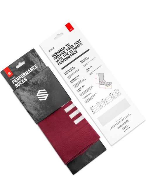 Calcetines para ciclismo ciclismo hombre y mujer s1 maroon volata - Kiabi Calcetines para ciclismo ciclismo hombre y mujer s1 maroon volata - Kiabi