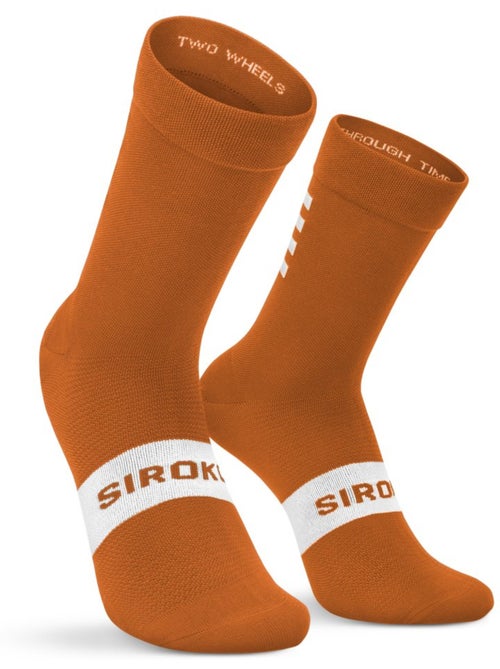 Calcetines para ciclismo ciclismo hombre y mujer s1 ochre major - Kiabi