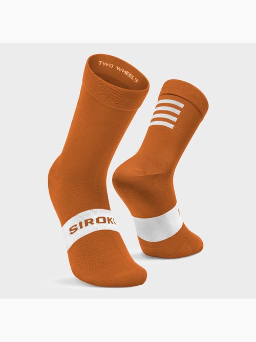 Calcetines para ciclismo ciclismo hombre y mujer s1 ochre major - Kiabi