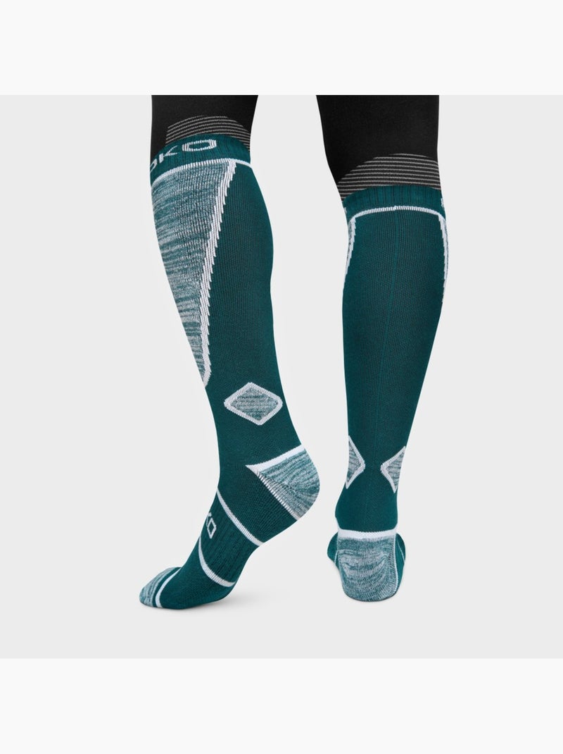 Calcetines para esquí esquí y nieve hombre y mujer daffy green ducky Azul - Kiabi