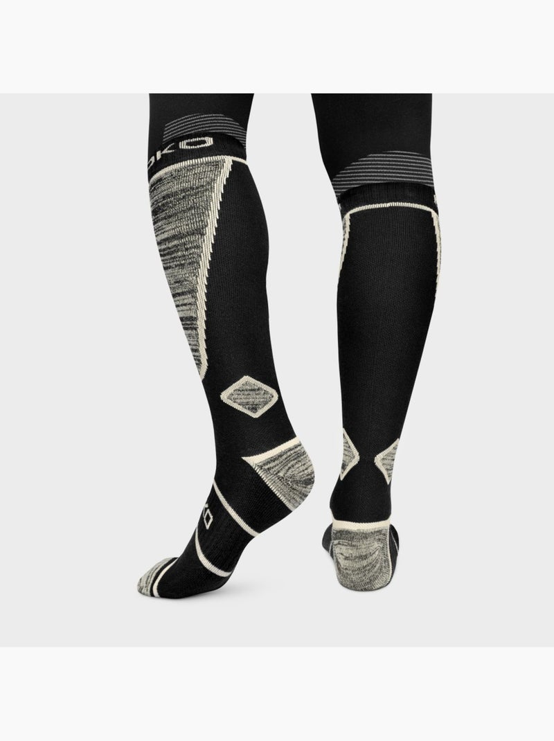 Calcetines para esquí esquí y nieve hombre y mujer daffy Negro - Kiabi