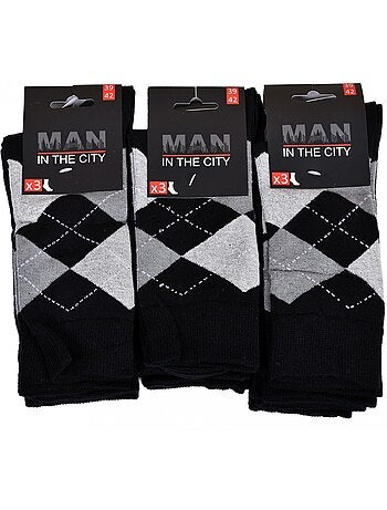 Calcetines para Hombre en Algodón Mayoritario Confort y Fantasía - Pack de 9