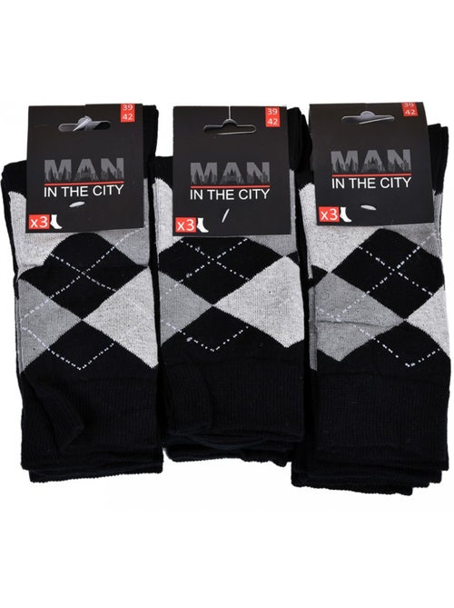 Calcetines para Hombre en Algodón Mayoritario Confort y Fantasía - Pack de 9 - Kiabi