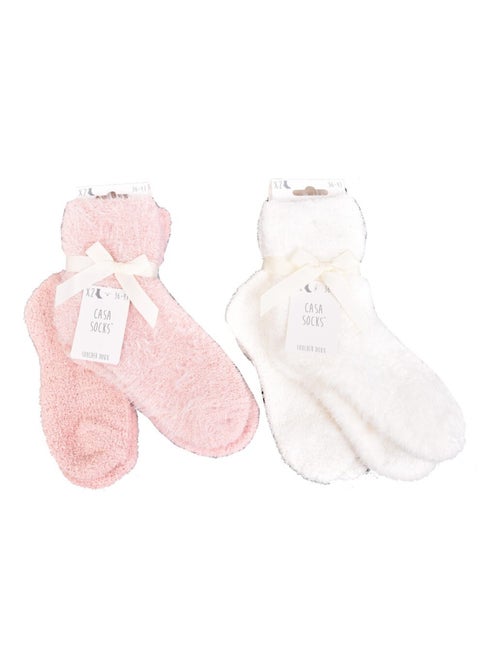 Calcetines para Mujer Casa Socks Tacto Suave - Pack de 4 - Kiabi Calcetines para Mujer Casa Socks Tacto Suave - Pack de 4 - Kiabi