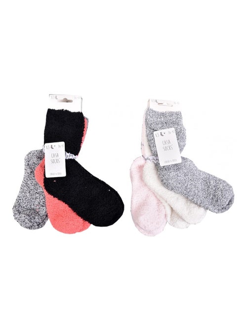 Calcetines para Mujer Casa Socks Toque Suave - Pack de 6 - Kiabi