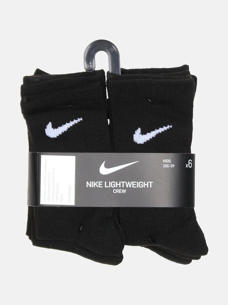 Calcetines para ponerse - Nike Negro - Kiabi