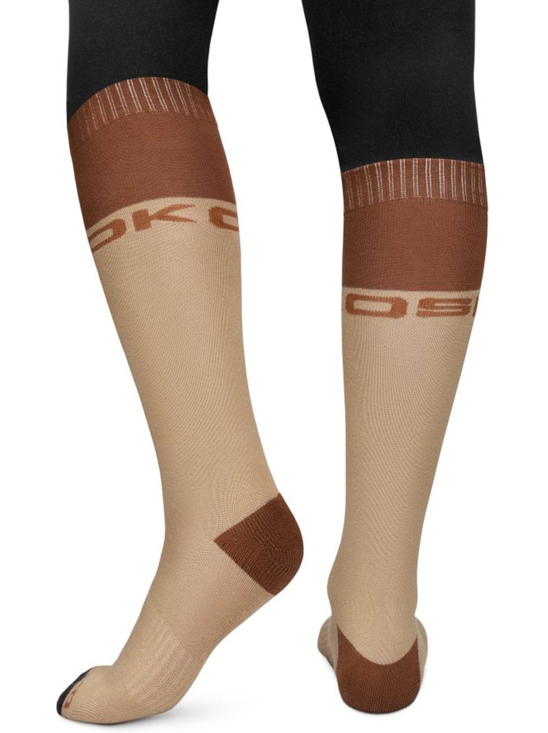 Calcetines para snowboard hombre y mujer fuji Marrón - Kiabi