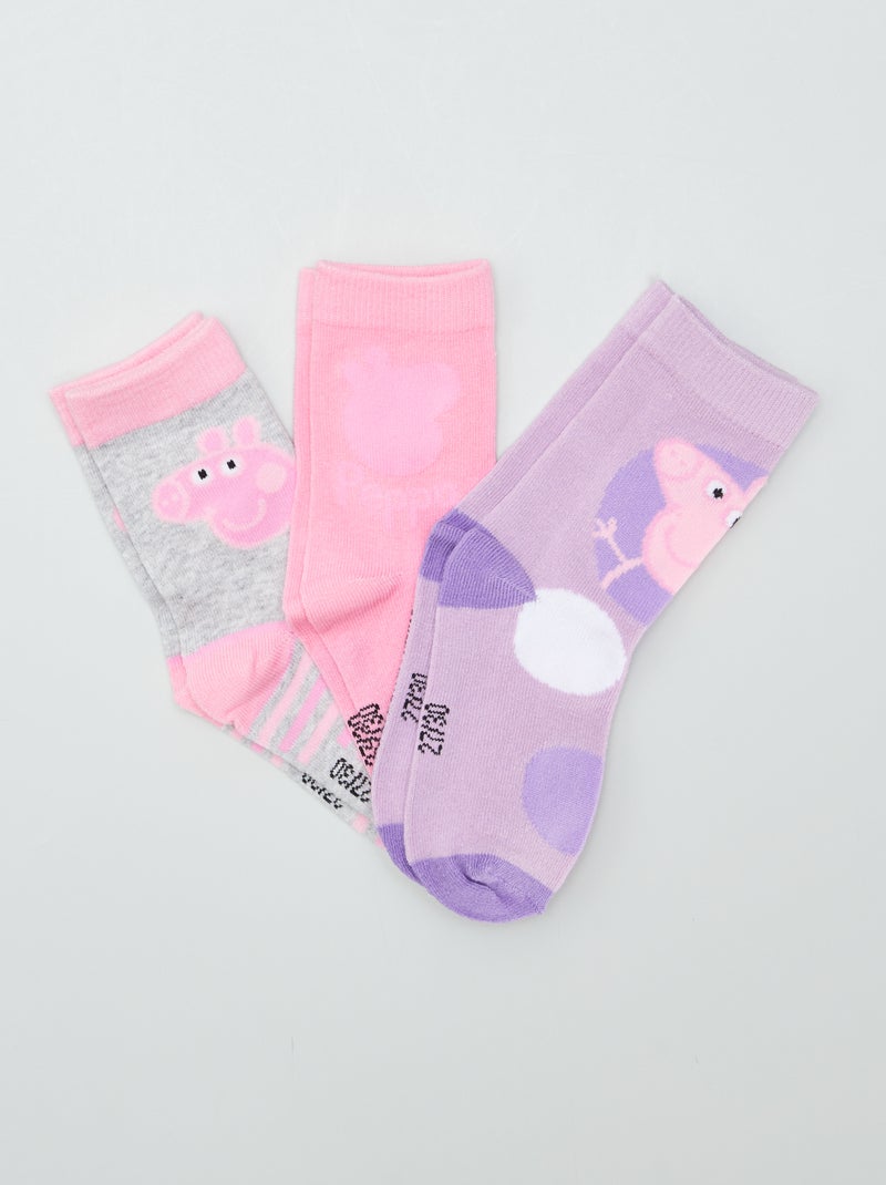 Calcetines 'Peppa Pig' - pack de 3 ROSA - Kiabi