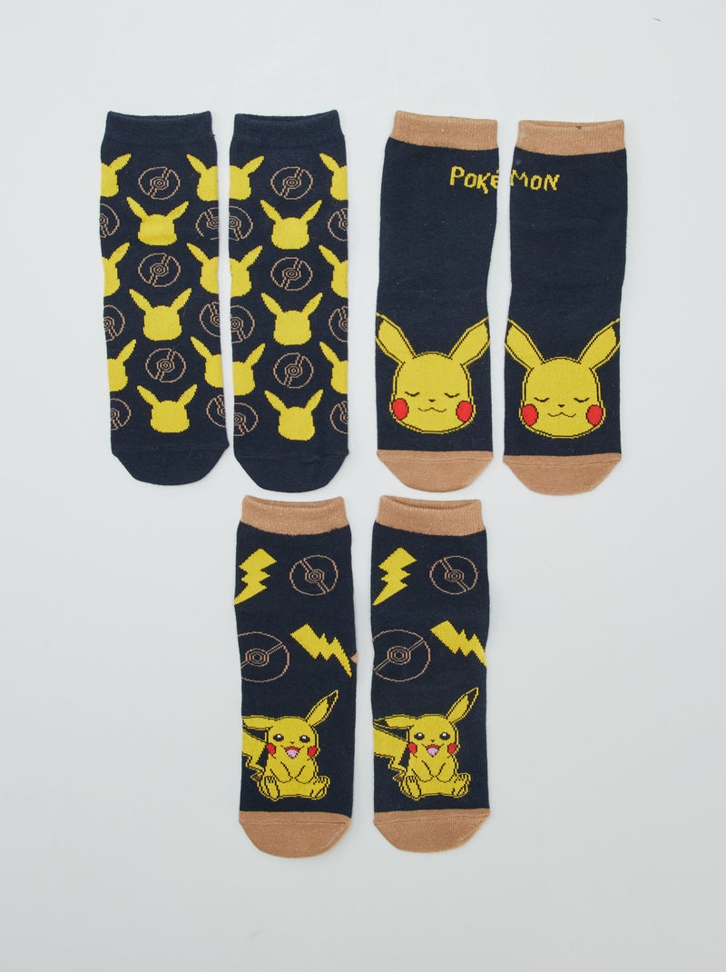 Calcetines 'Pokémon'  - Pack de 3 AZUL - Kiabi