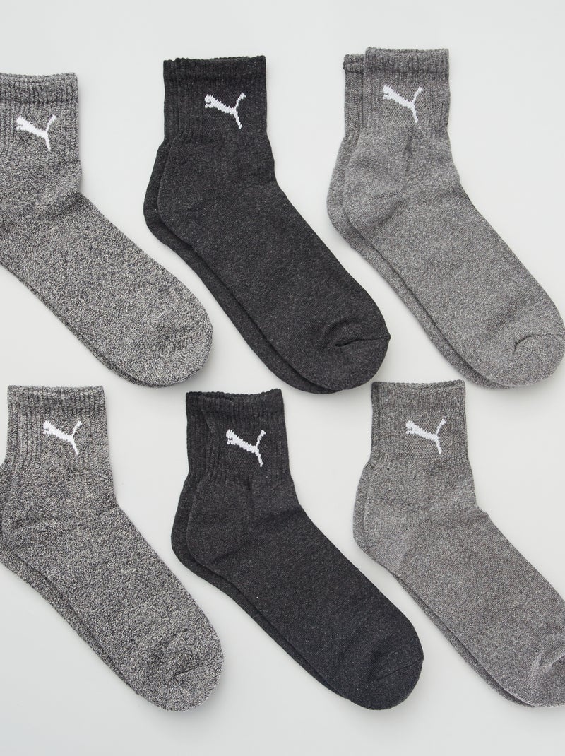 Calcetines 'Puma' - Pack de 6 GRIS - Kiabi
