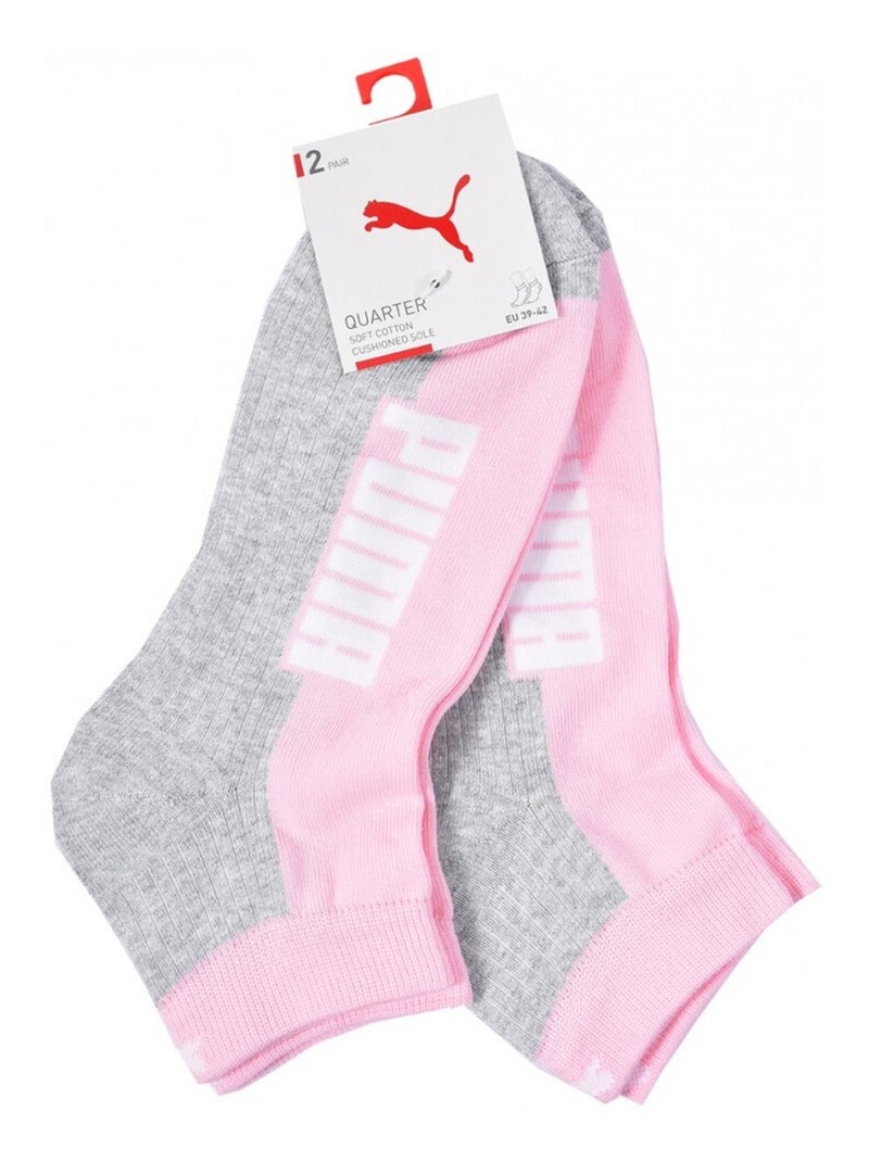 Calcetines PUMA QUARTER - Pack de 2 Rosa - Kiabi