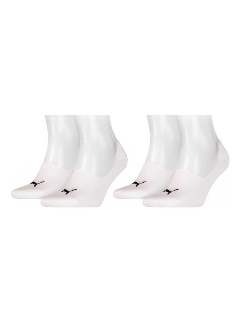 Calcetines PUMA Socquettes FOOTIES - Pack de 4 Negro Blanco - Kiabi