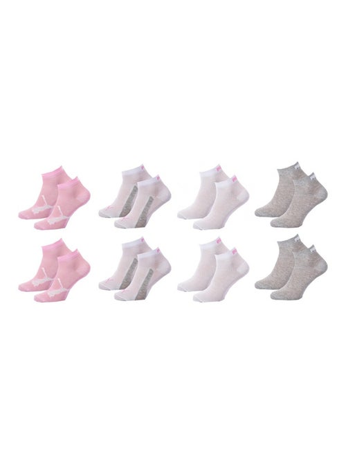 Calcetines PUMA Tobilleros 2 Tercios QUARTER JUNIOR - Pack de 8 - Kiabi